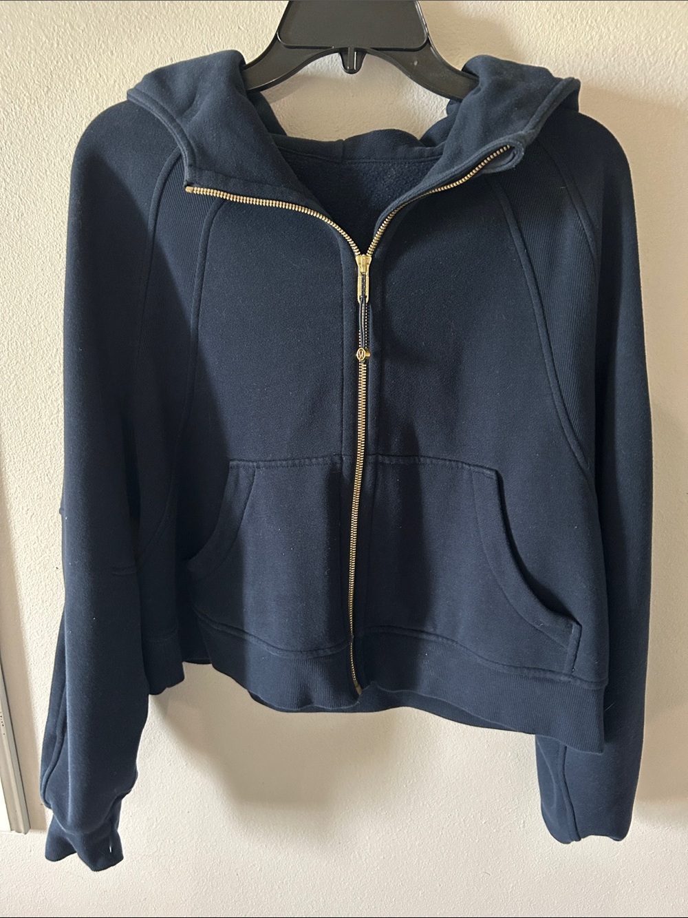 Women's Navy Zip-Up Hoodie Jacket